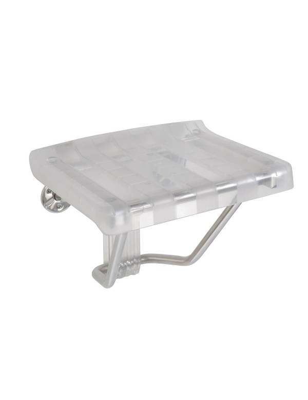 Siège de douche escamotable transparent HELP 38x33x30cm Siège de douche escamotable transparent HELP 38x33x30cm