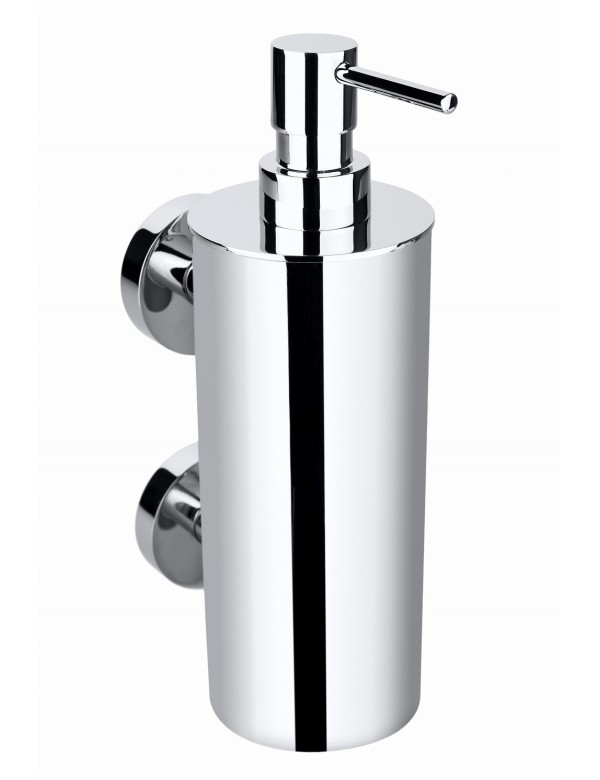 Distributeur de savon liquide JUMBO laiton chromé 7x23x11cm / 550 ml