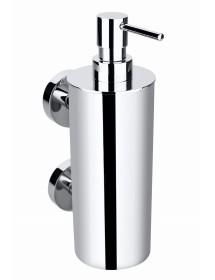 Distributeur de savon liquide JUMBO laiton chromé 7x23x11cm / 550 ml