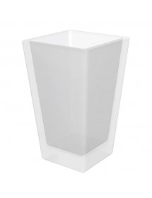 Brosse de toilettes murale PLAZA, bol en verre 15x11,5x36 cm Brosse de toilettes murale PLAZA, bol en verre 15x11,5x36 cm