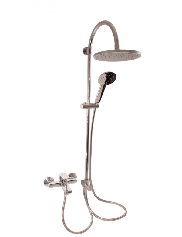 Colonne de douche COLORADO avec pommeau en laiton chromé H.99,8 cm Colonne de douche COLORADO avec pommeau en laiton chromé H.99,8 cm