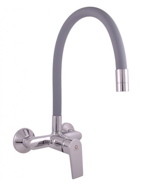 Mitigeur évier flexible gris à mémoire de forme COLORADO Mitigeur évier flexible gris à mémoire de forme COLORADO