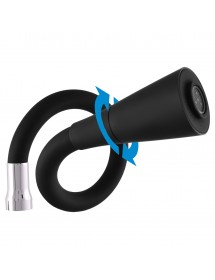 Mitigeur évier flexible noir à mémoire de forme COLORADO H. 32,3 cm