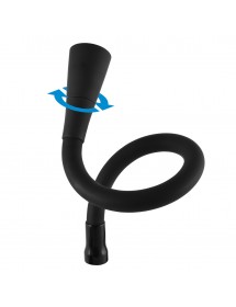 Mitigeur évier flexible à mémoire de forme COLORADO en laiton noir H. 32,3 cm