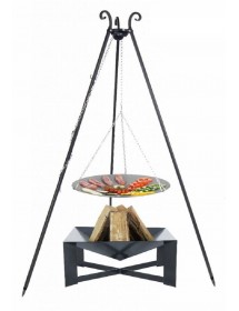 WOK spécial brasero sur trépied + brasero CUBA