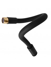 Mitigeur évier à mémoire de forme en laiton noir doré COLORADO H. 36 cm