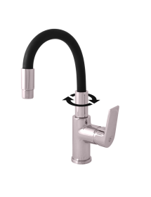 Mitigeur évier à mémoire de forme en laiton chromé COLORADO H. 36 cm
