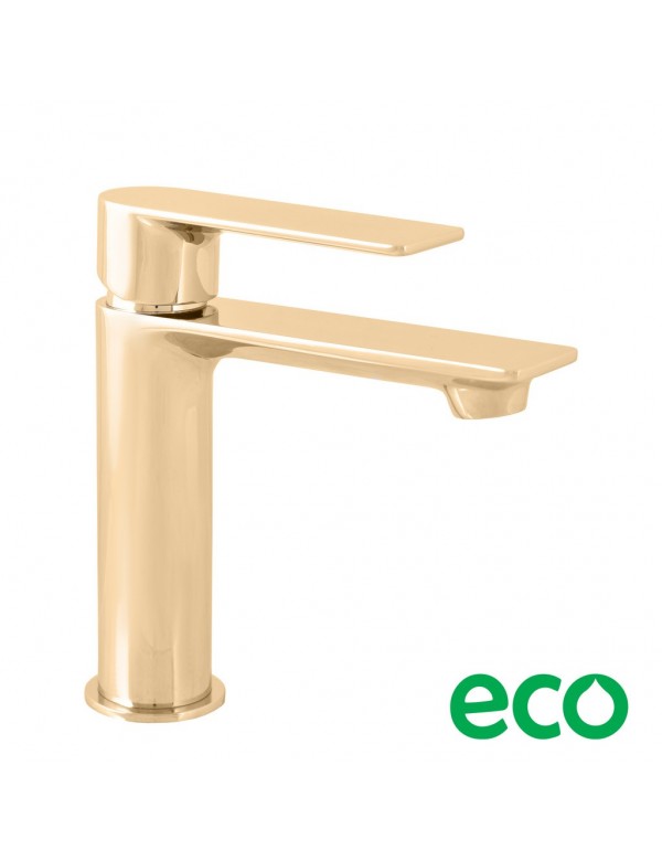 Mitigeur lavabo NIL en laiton doré sans siphon