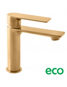 Mitigeur lavabo NIL en laiton rose gold brossé sans siphon