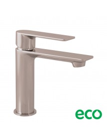 Mitigeur lavabo NIL en laiton métal gris poli sans siphon