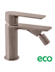 Mitigeur bidet à poser NIL en laiton métal gris brossé sans siphon