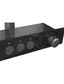 Colonne de douche NIL en laiton métal gris avec étagères H. 114 cm