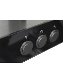 Colonne de douche NIL en laiton métal gris avec étagères H. 114 cm