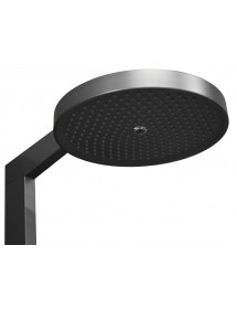 Colonne de douche NIL en laiton métal gris avec étagères H. 114 cm