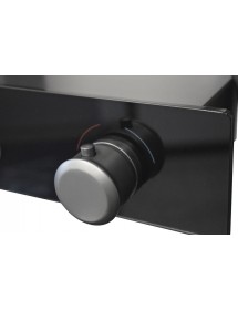 Colonne de douche NIL en laiton métal gris avec étagères H. 114 cm