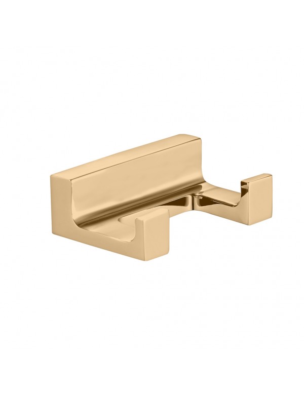 Patère double rétro NIL en laiton doré 6x4,2x2,1 cm Patère double rétro NIL en laiton doré 6x4,2x2,1 cm