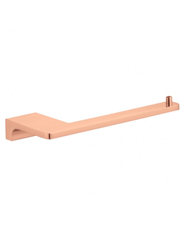 Porte papier toilettes mural NIL en laiton rose gold poli 15,8 cm
