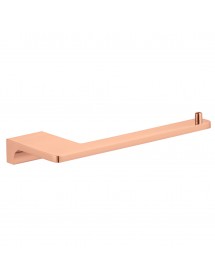 Porte papier toilettes mural NIL en laiton rose gold poli 15,8 cm