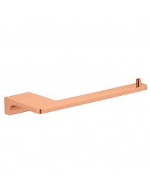 Porte papier toilettes mural NIL en laiton rose gold brossé 15,8 cm