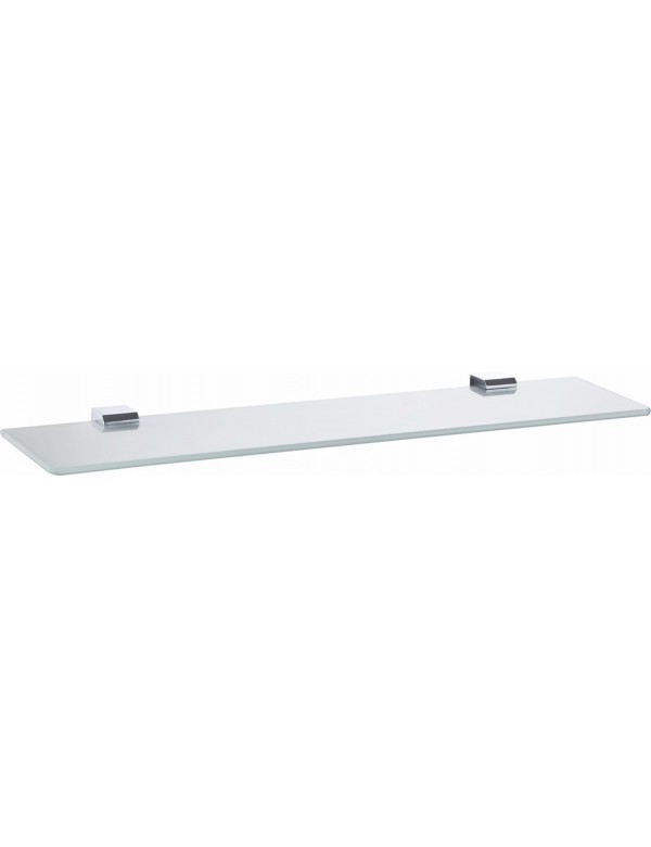 Tablette de douche NIL en verre et laiton chromé 60 cm Tablette de douche NIL en verre et laiton chromé 60 cm