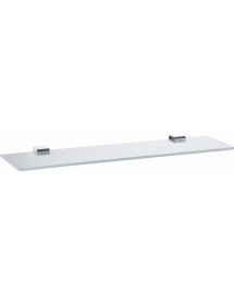 Tablette de douche NIL en verre et laiton chromé 60 cm
