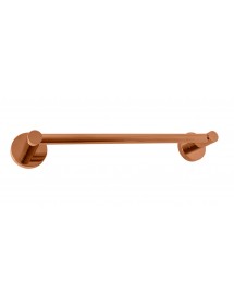 Porte-serviette mural COLORADO en laiton rose gold brossé 34,3x7,2cm
