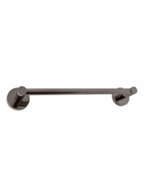 Porte-serviette mural COLORADO en laiton métal gris brossé 34,3x7,2cm