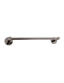 Porte-serviette mural COLORADO en laiton métal gris poli 49,3cm