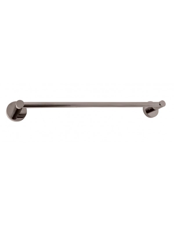 Porte-serviette mural COLORADO en laiton métal gris poli 64,3cm Porte-serviette mural COLORADO en laiton métal gris poli 64,3cm