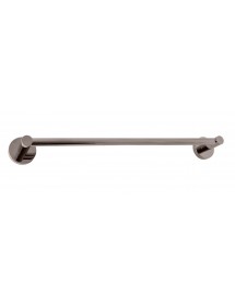Porte-serviette mural COLORADO en laiton métal gris poli 64,3cm