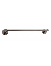 Porte-serviette mural COLORADO en laiton métal gris brossé 64,3cm