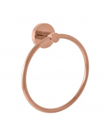Anneau de serviette COLORADO en laiton rose gold brossé 17 cm