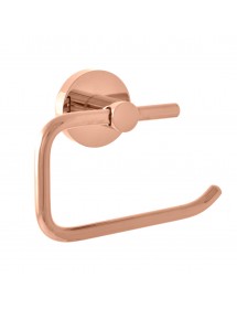 Porte papier toilettes COLORADO en laiton rose gold poli 14,2cm