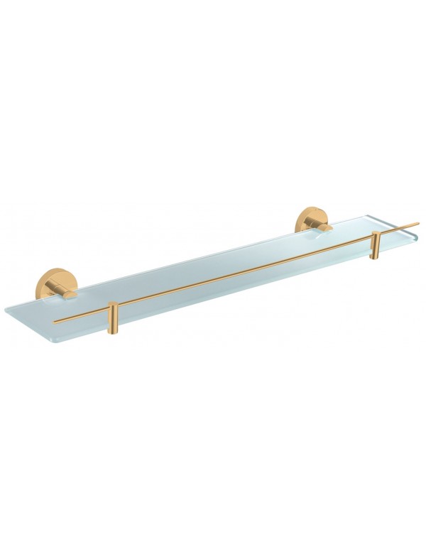 Etagère de douche murale COLORADO avec rail en laiton doré brossé 60 cm Etagère de douche murale COLORADO avec rail en laiton doré brossé 60 cm