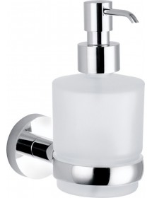 Distributeur de savon COLORADO en verre et laiton chromé 200 ml