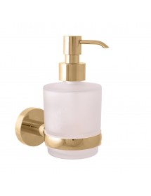 Distributeur de savon COLORADO en verre et laiton doré 200 ml