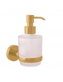 Distributeur de savon COLORADO en verre et laiton doré brossé 200 ml