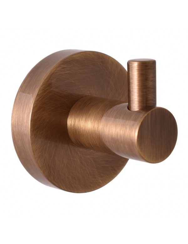 Lot de 2 patères simple COLORADO en laiton bronze 5,3 cm