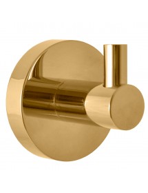 Lot de 2 patères simple COLORADO en laiton doré brossé 5,3 cm