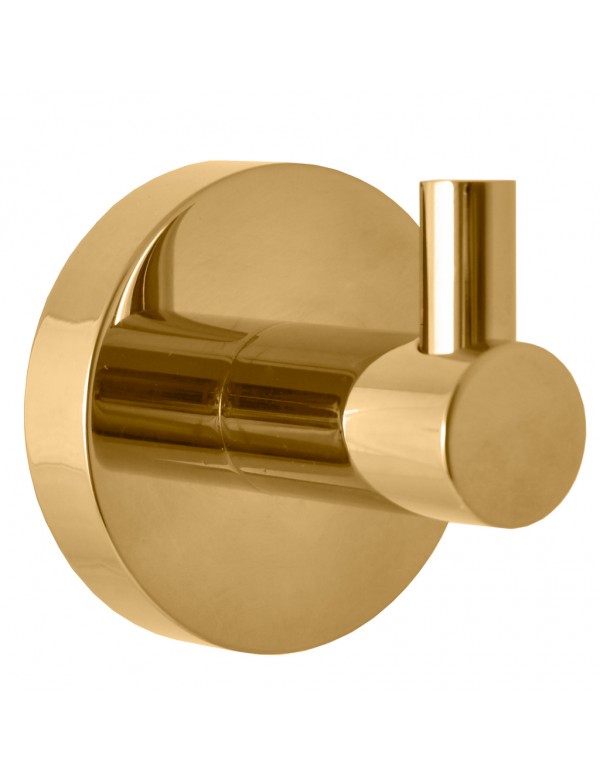 Lot de 2 patères simple COLORADO en laiton doré brossé 5,3 cm Lot de 2 patères simple COLORADO en laiton doré brossé 5,3 cm