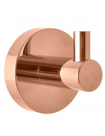 Lot de 2 patères simple COLORADO en laiton rose gold poli 5,3 cm
