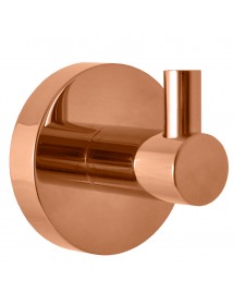 Lot de 2 patères simple COLORADO en laiton rose gold brossé 5,3 cm