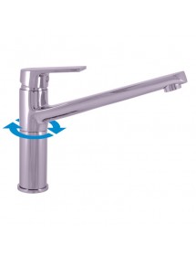 Mitigeur évier haut pivotant COLORADO en laiton chromé H.19,4 cm