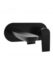 Mitigeur lavabo mural COLORADO en laiton noir mat