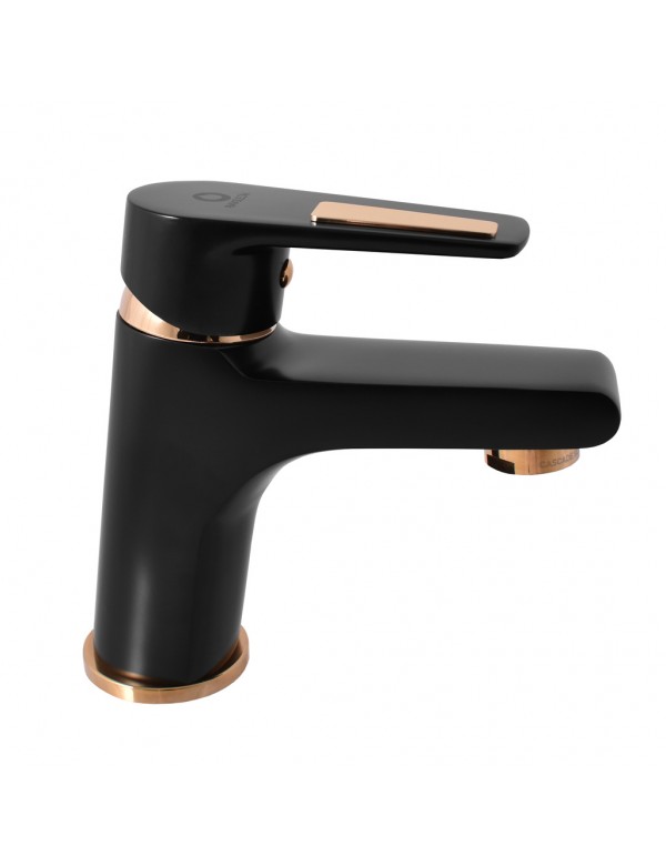 Mitigeur lavabo COLORADO en laiton noir mat doré sans siphon Mitigeur lavabo COLORADO en laiton noir mat doré sans siphon