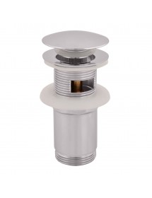 Bonde pour lavabo et évier en laiton chromé 6,5 cm