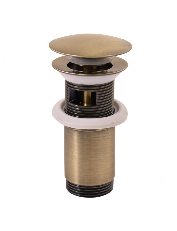 Bonde pour lavabo et évier en laiton bronze 6,5 cm