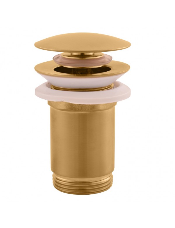 Bonde pour lavabo et évier en laiton doré 6,5 cm