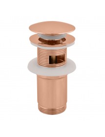 Bonde pour lavabo et évier en laiton rose gold poli 6,5 cm