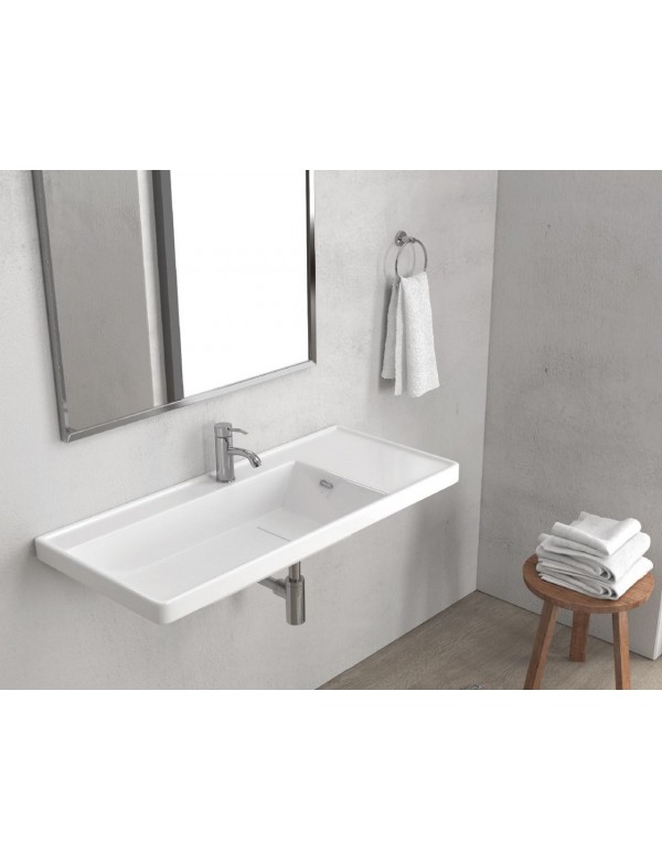 Lavabo suspendu QUATTRO rectangulaire 80x45x19 cm Lavabo suspendu QUATTRO rectangulaire 80x45x19 cm